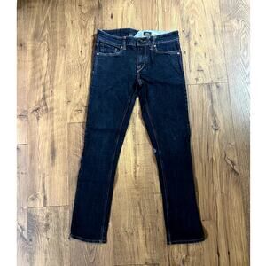 Volcom Vorta Men's Jeans 30 x 28 Slim Straight Dark Wash